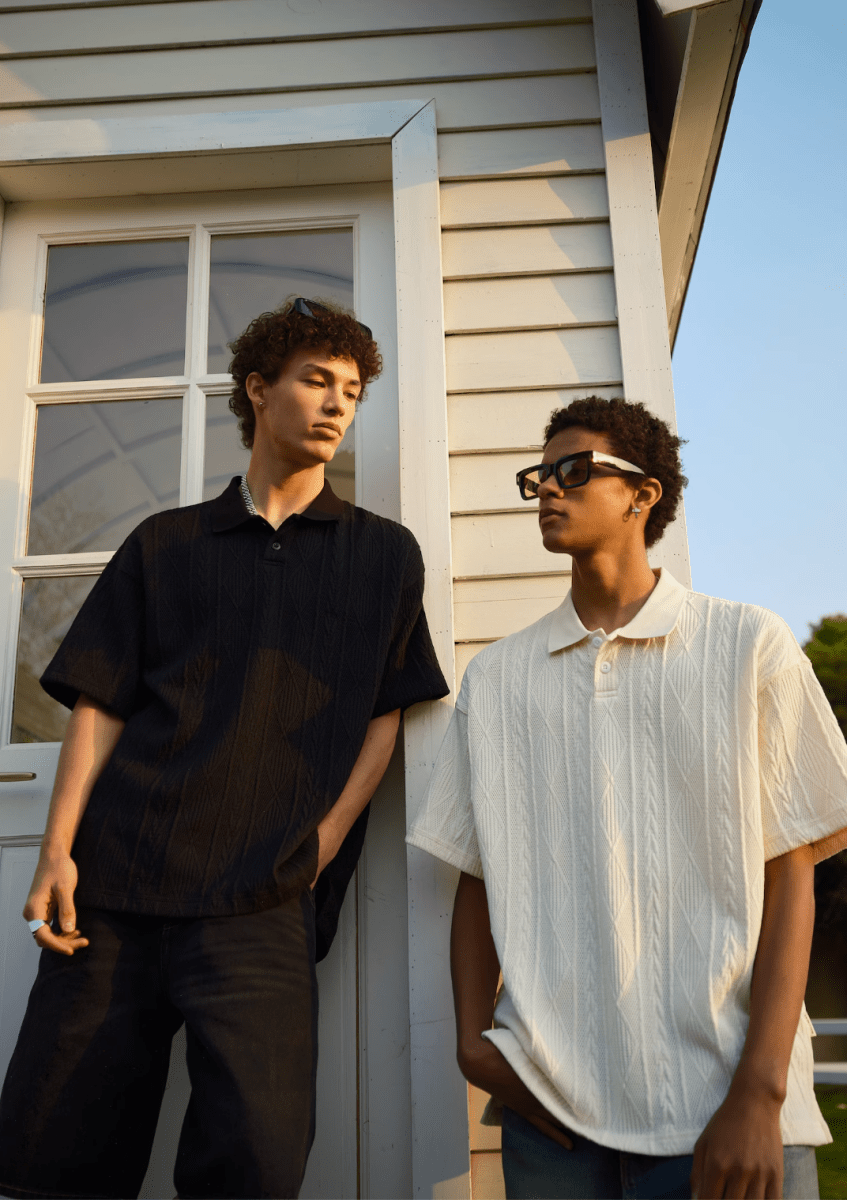 Knit Polo Shirt Summer / ニット ポロシャツ 半袖 サマーニット きれいめ N5306 - ファッション通販 NNine(ナイン)