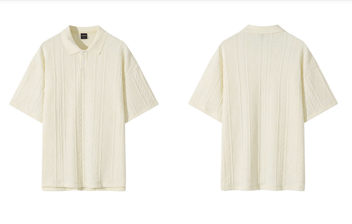 Knit Polo Shirt Summer / ニット ポロシャツ 半袖 サマーニット きれいめ N5306 - ファッション通販 NNine(ナイン)