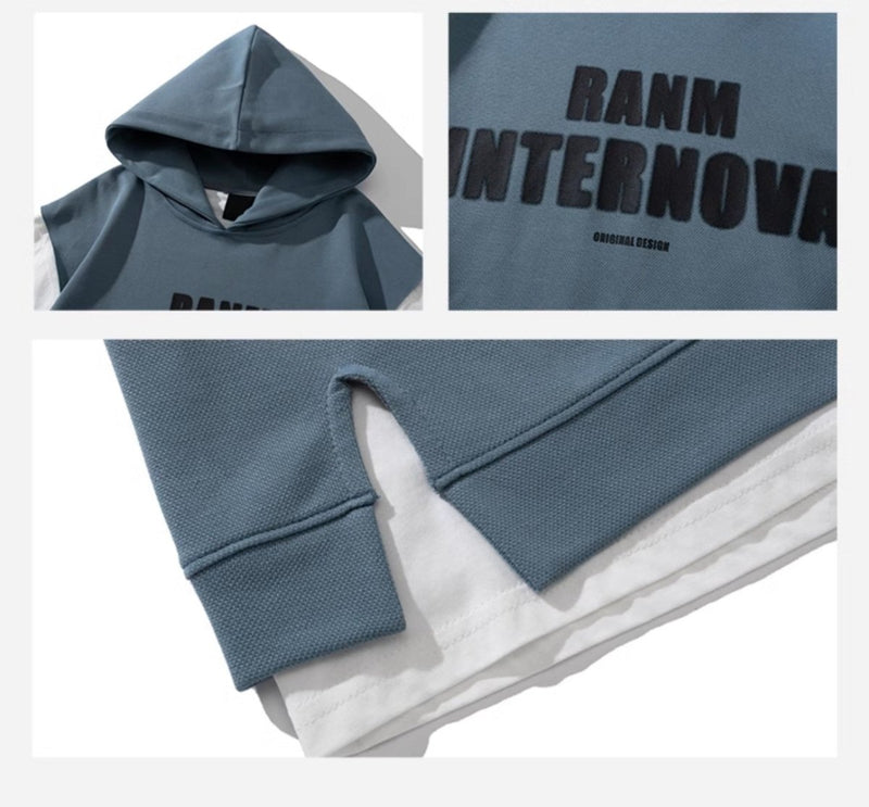 layered hoodie tops N3518 - NNine