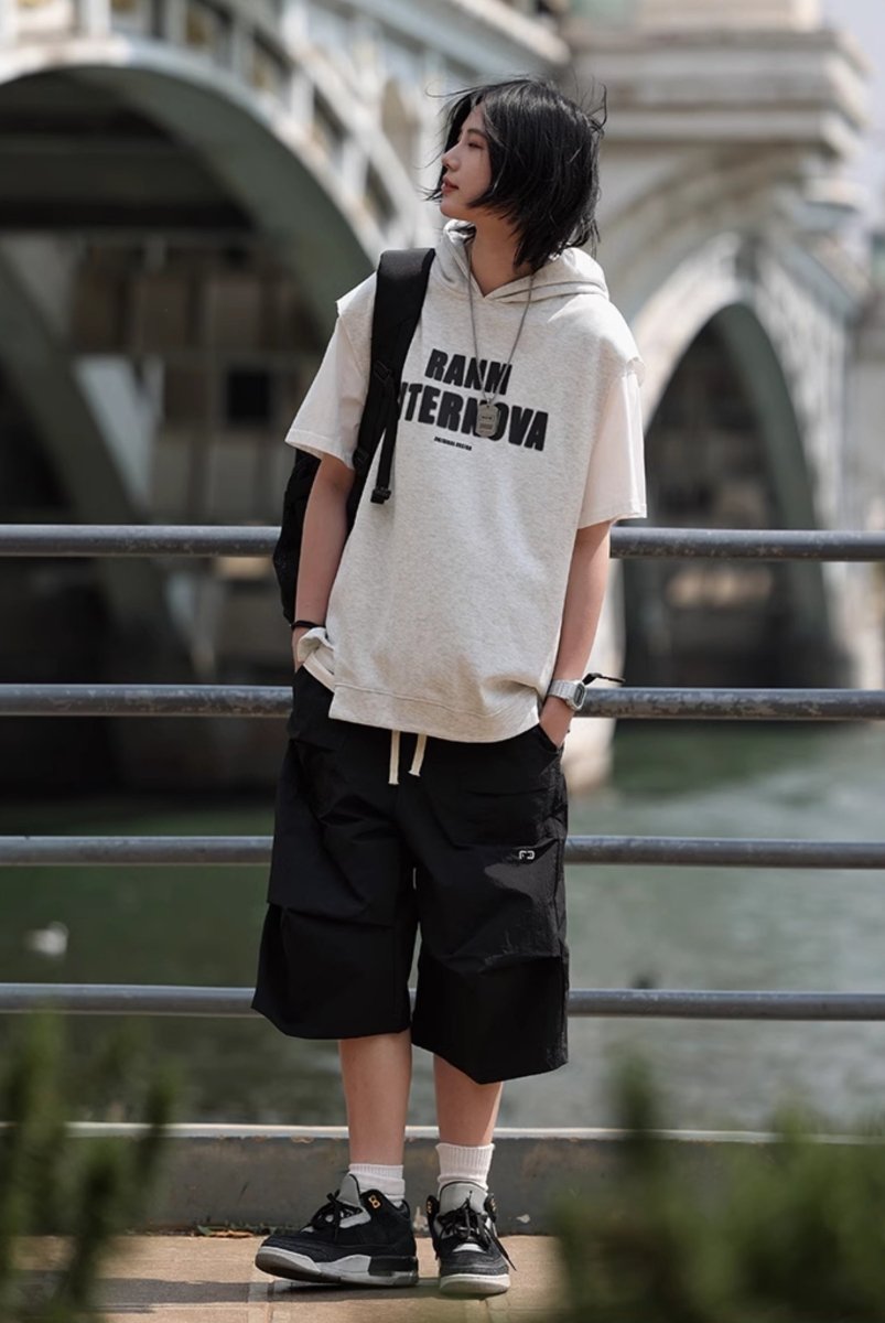 layered hoodie tops N3518 - NNine
