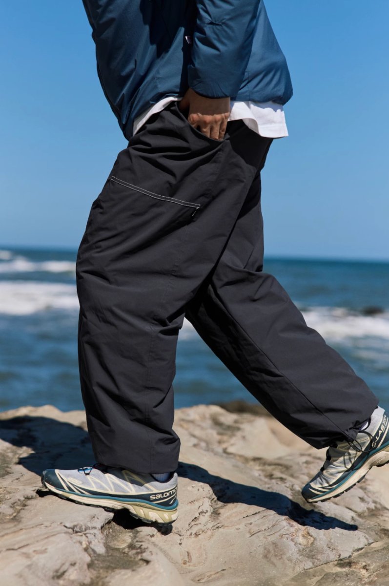【中綿入り防寒防風】Lightweight windproof cold protection straight pants N4734 - NNine