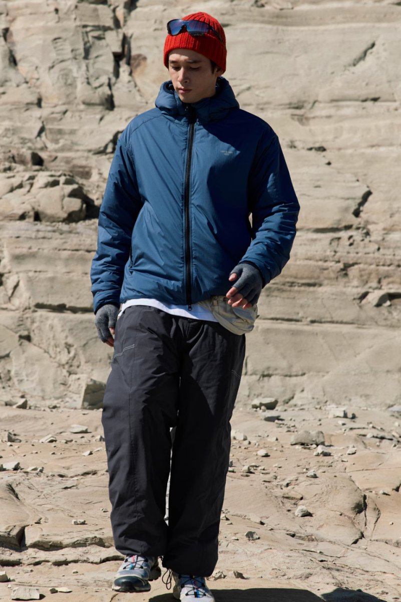 【中綿入り防寒防風】Lightweight windproof cold protection straight pants N4734 - NNine