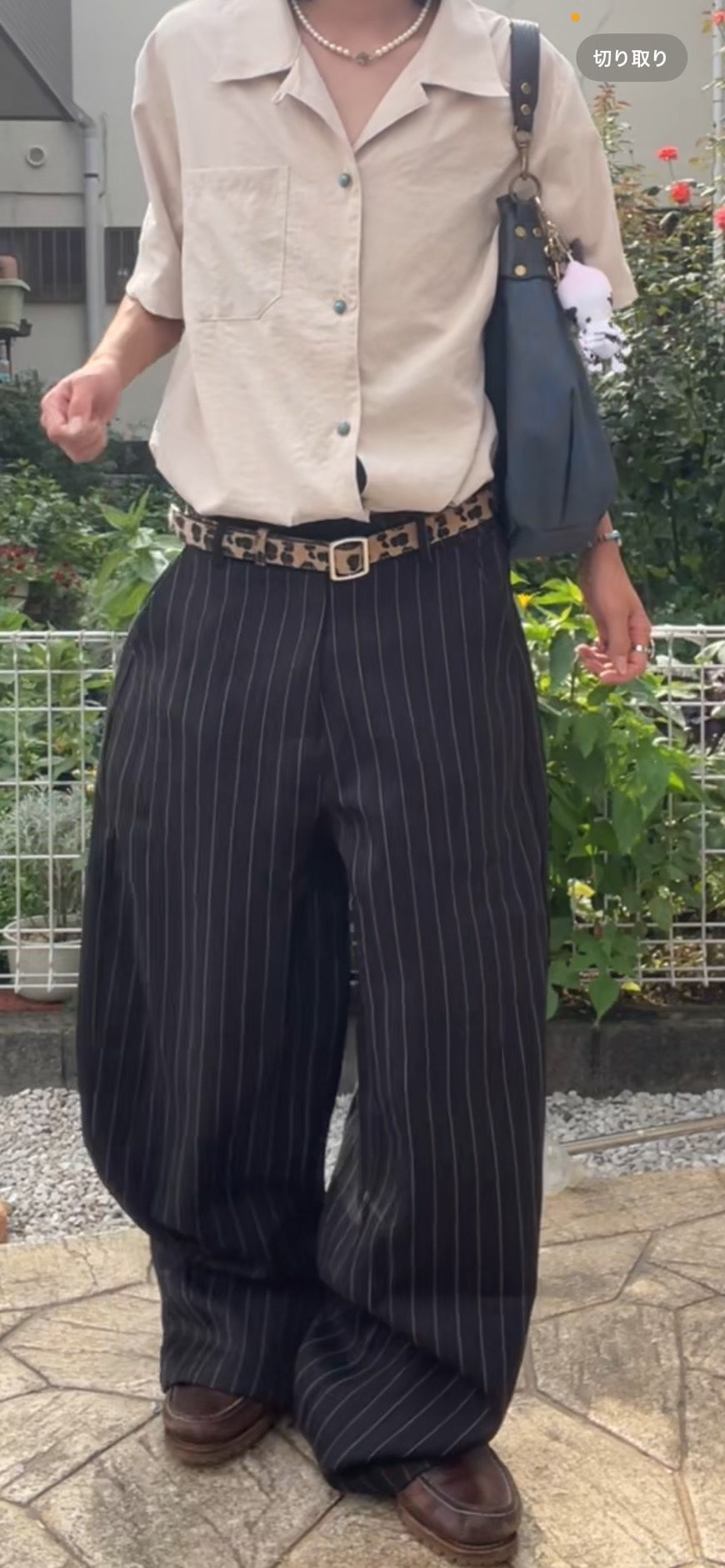 ピンストライプスラックス MN004