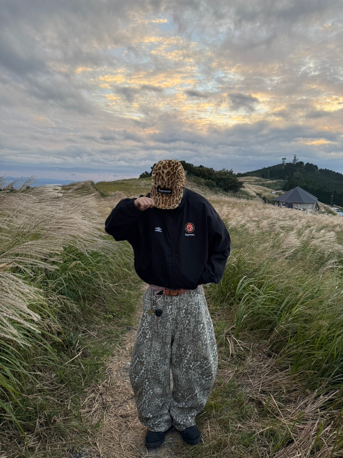 レオパードバルーンデニムパンツ NZ-005