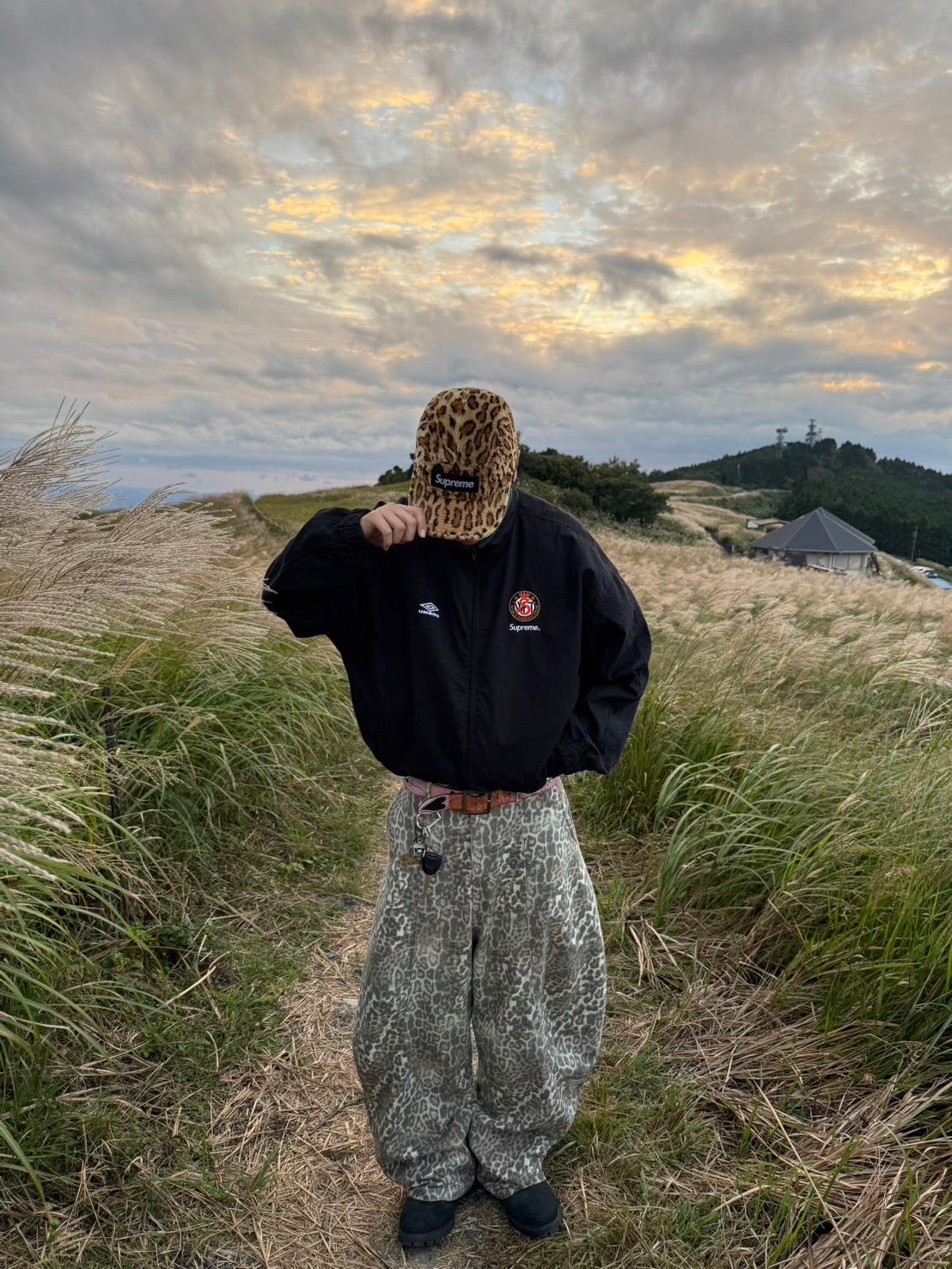 レオパードバルーンデニムパンツ NZ-005