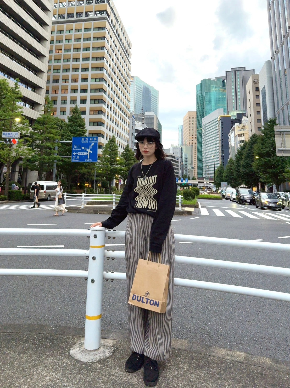 ルーズフィッドストライプパンツ TT003