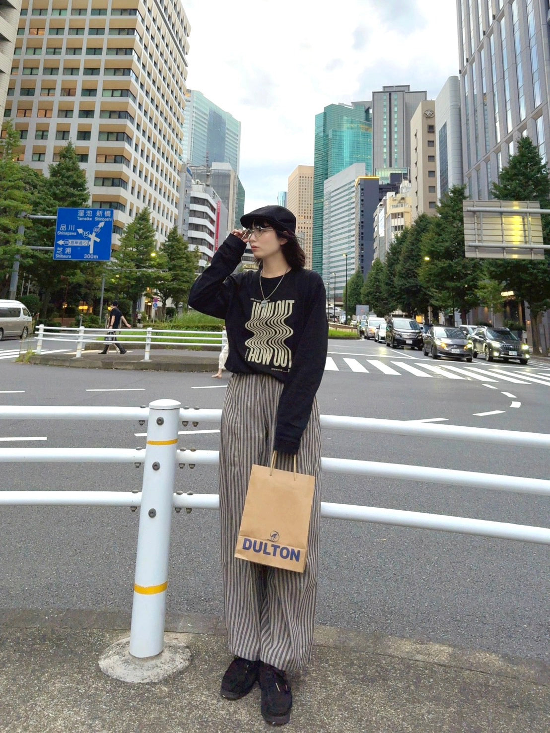 ルーズフィッドストライプパンツ TT003