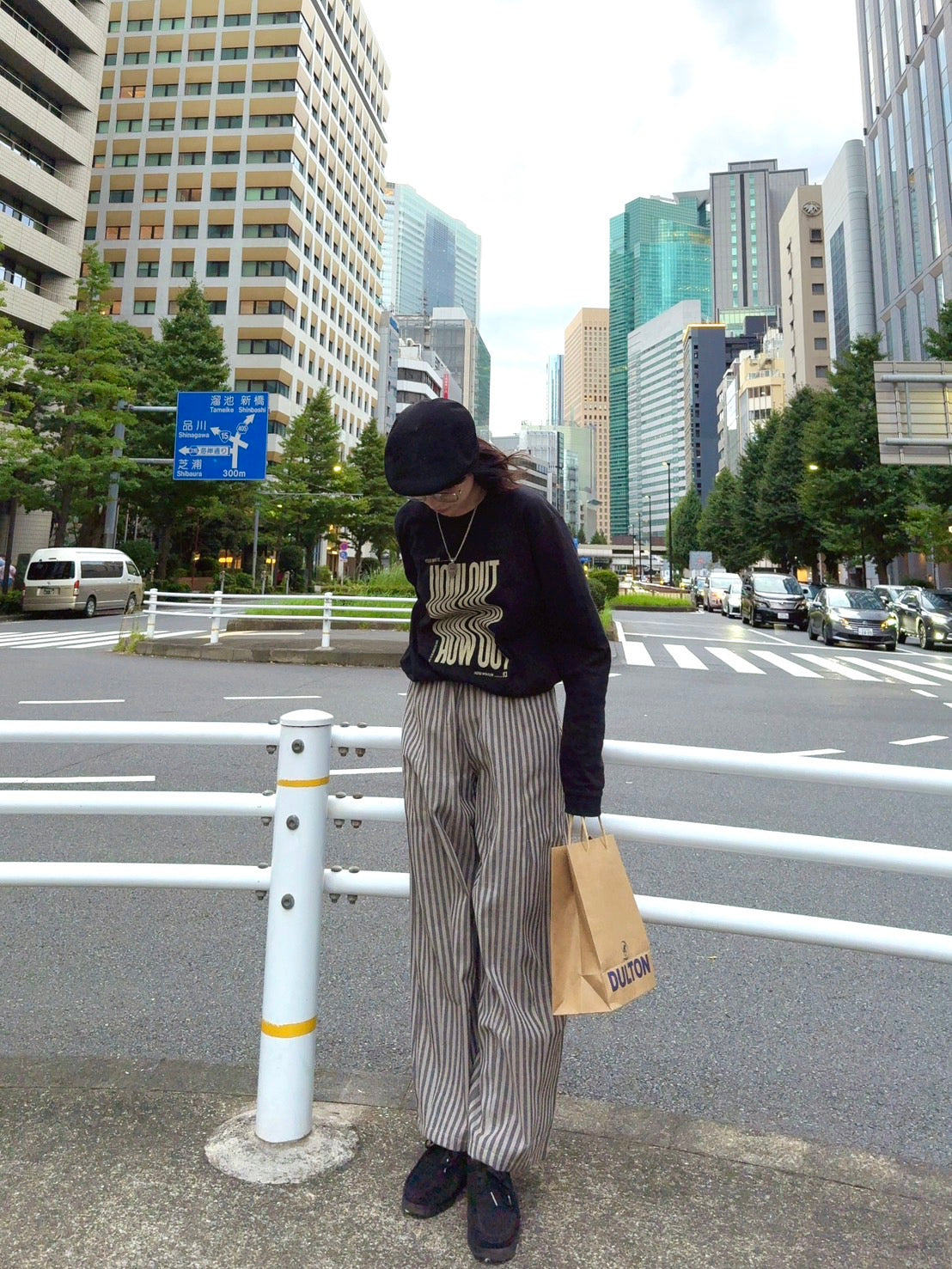 ルーズフィッドストライプパンツ TT003