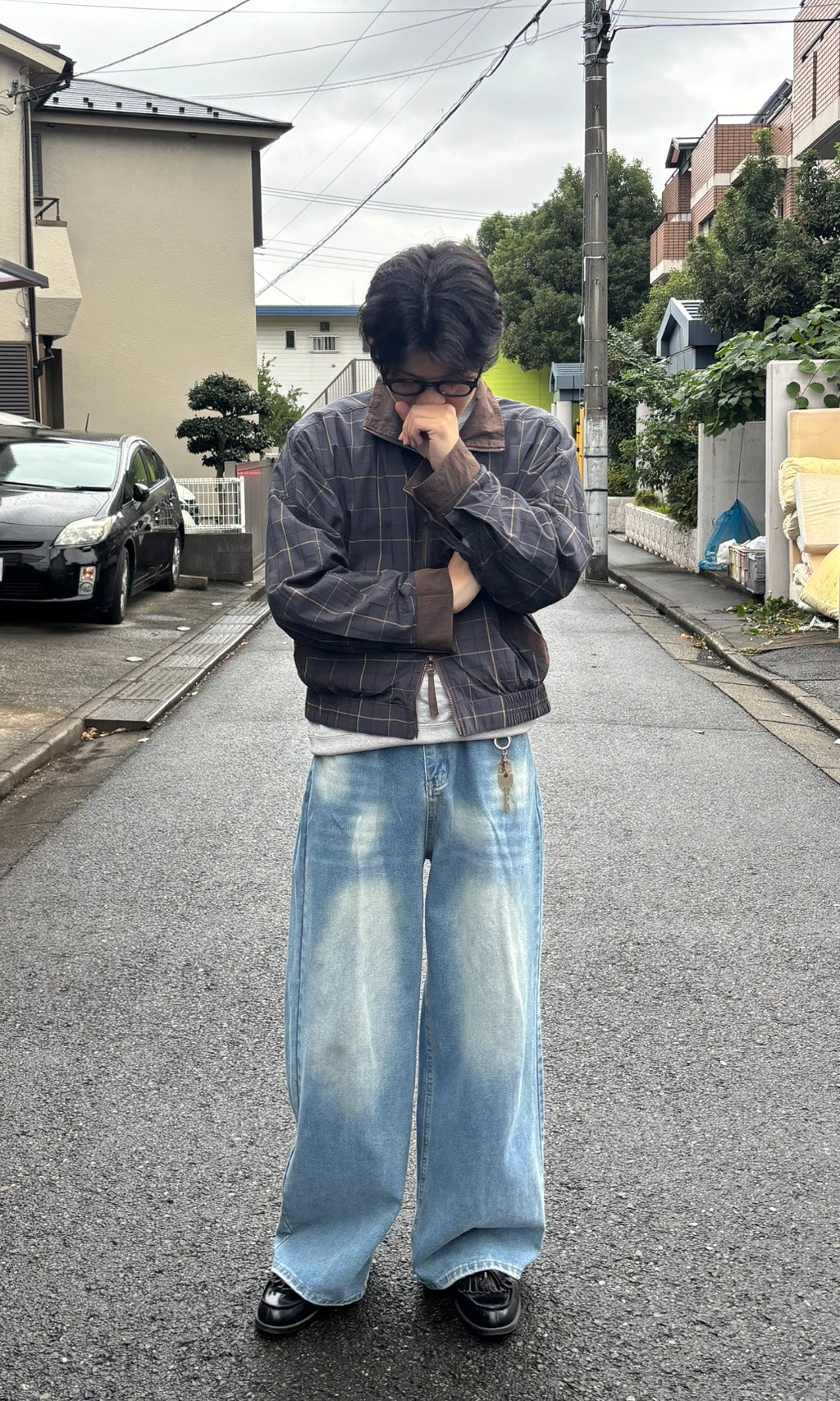 リバーシブルスタンドカラーブルゾン SK003