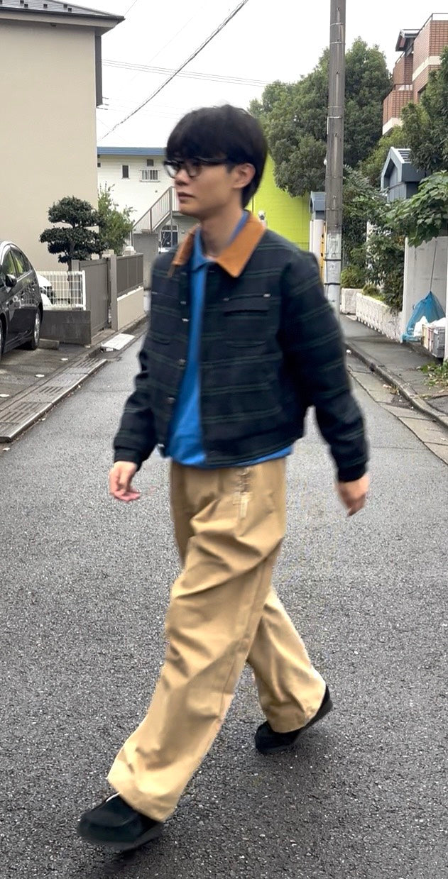 コーデュロイ襟ショートアウター　SK005