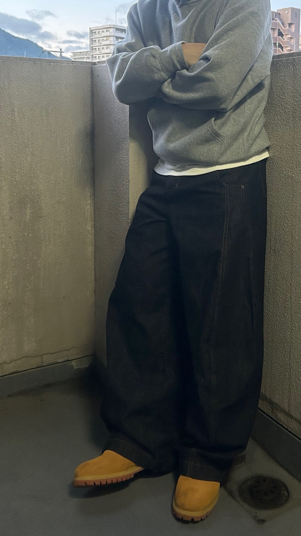 Stitch rigid curve denim RU-001