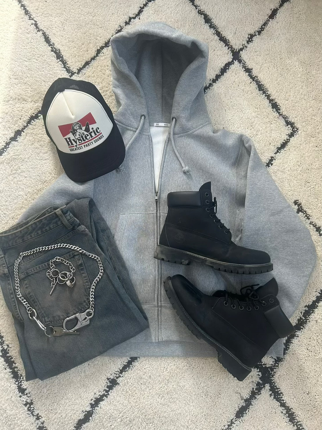 Stitch rigid curve denim RU-001