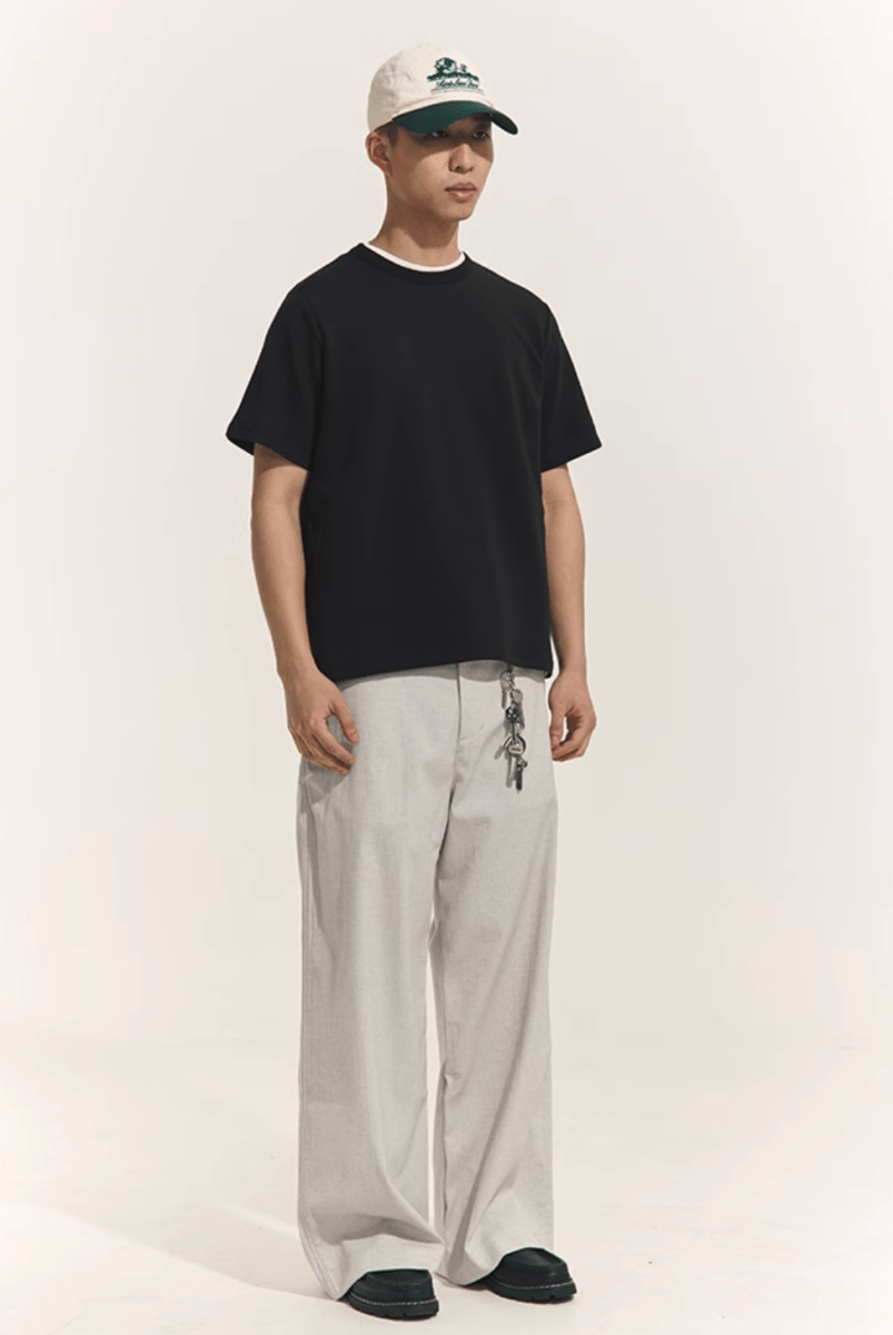 Linen Blend Work Pants w/ Sorona® / リネン混 ワークパンツ ソロナ® ワイド N5248 - ファッション通販 NNine(ナイン)
