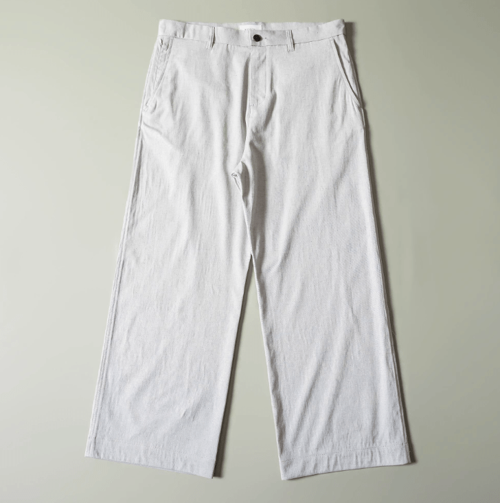 Linen Blend Work Pants w/ Sorona® / リネン混 ワークパンツ ソロナ® ワイド N5248 - ファッション通販 NNine(ナイン)