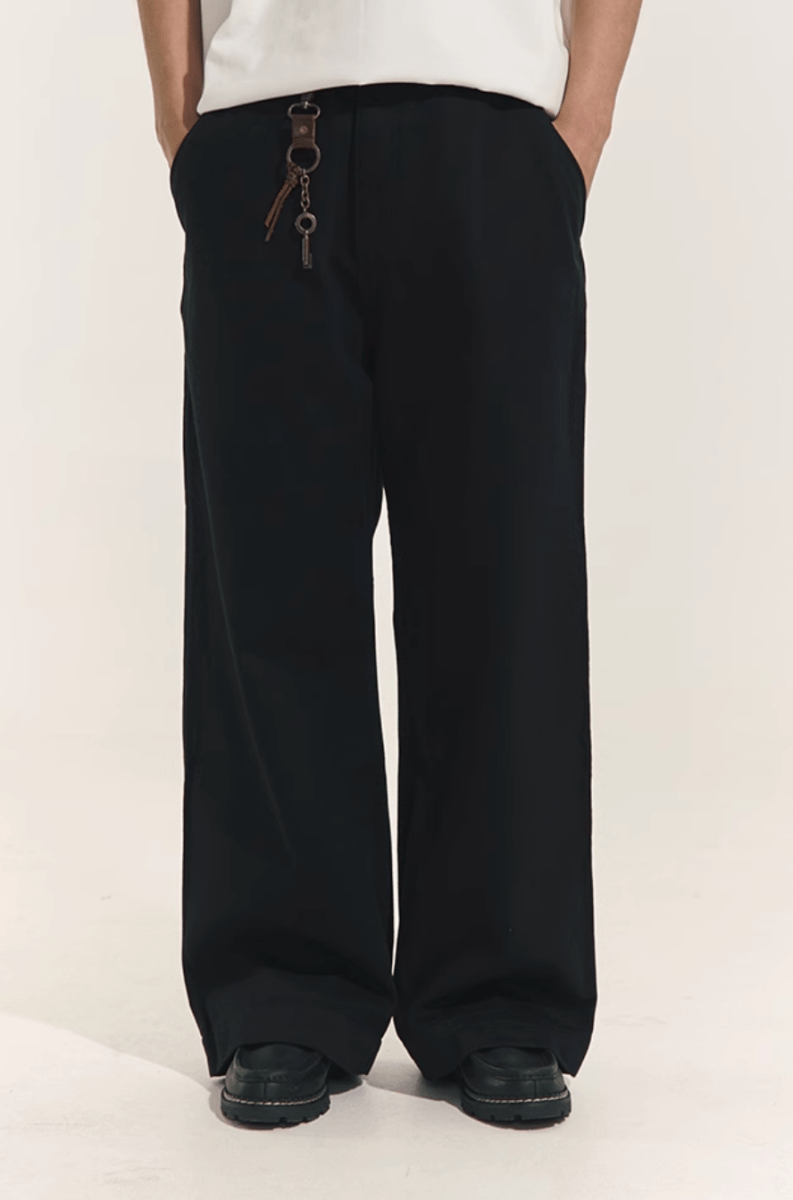 Linen Blend Work Pants w/ Sorona® / リネン混 ワークパンツ ソロナ® ワイド N5248 - ファッション通販 NNine(ナイン)