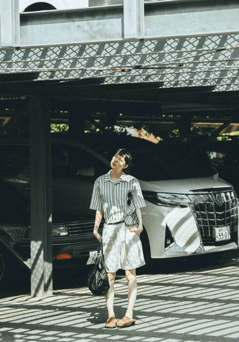リネンブレンド ストライプシャツ / Linen cotton striped shirt N5402 - メンズファッション通販 NNine(ナイン)