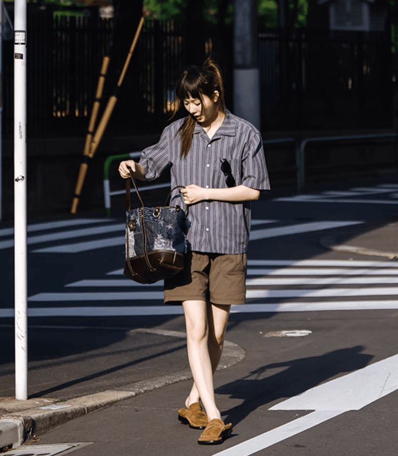 リネンブレンド ストライプシャツ / Linen cotton striped shirt N5402 - メンズファッション通販 NNine(ナイン)