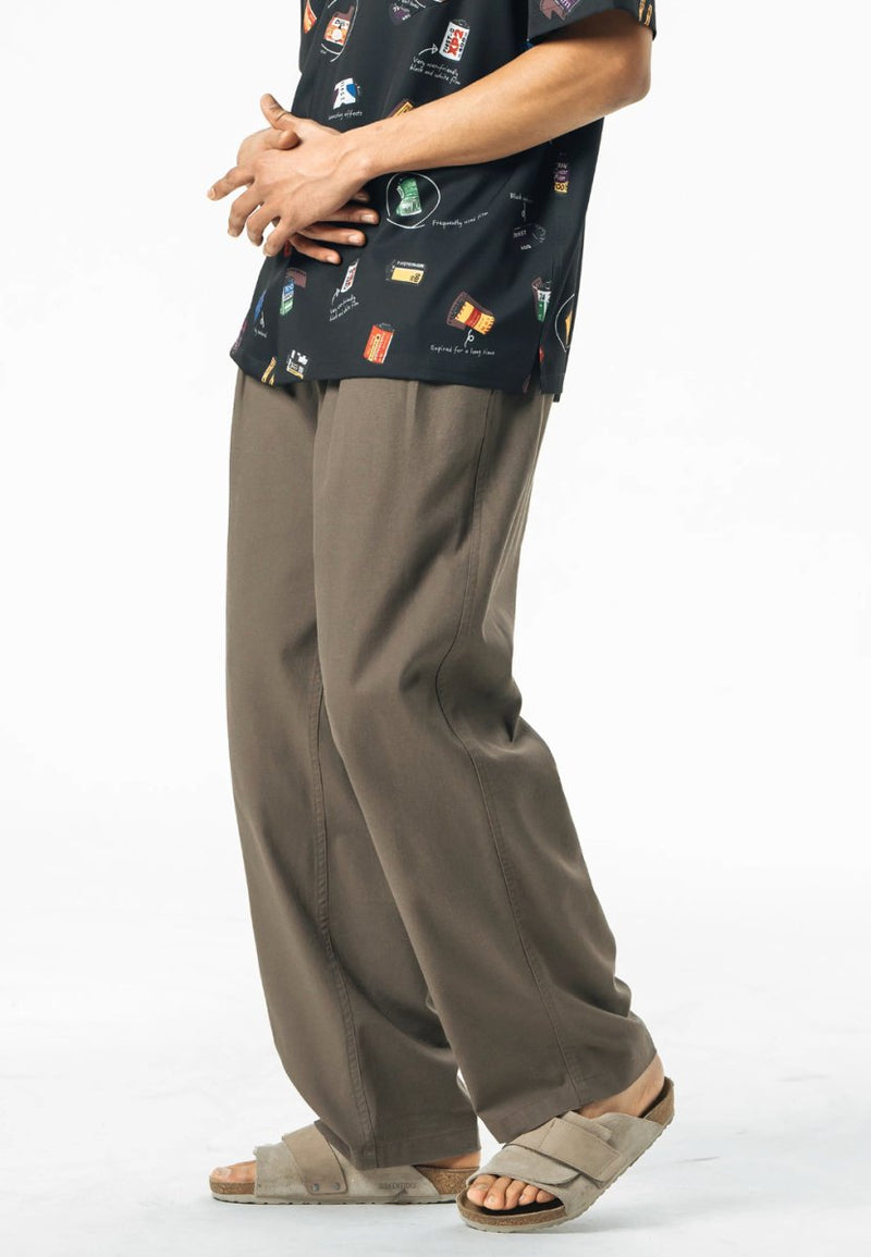 linen straight slacks pants N3376 - NNine