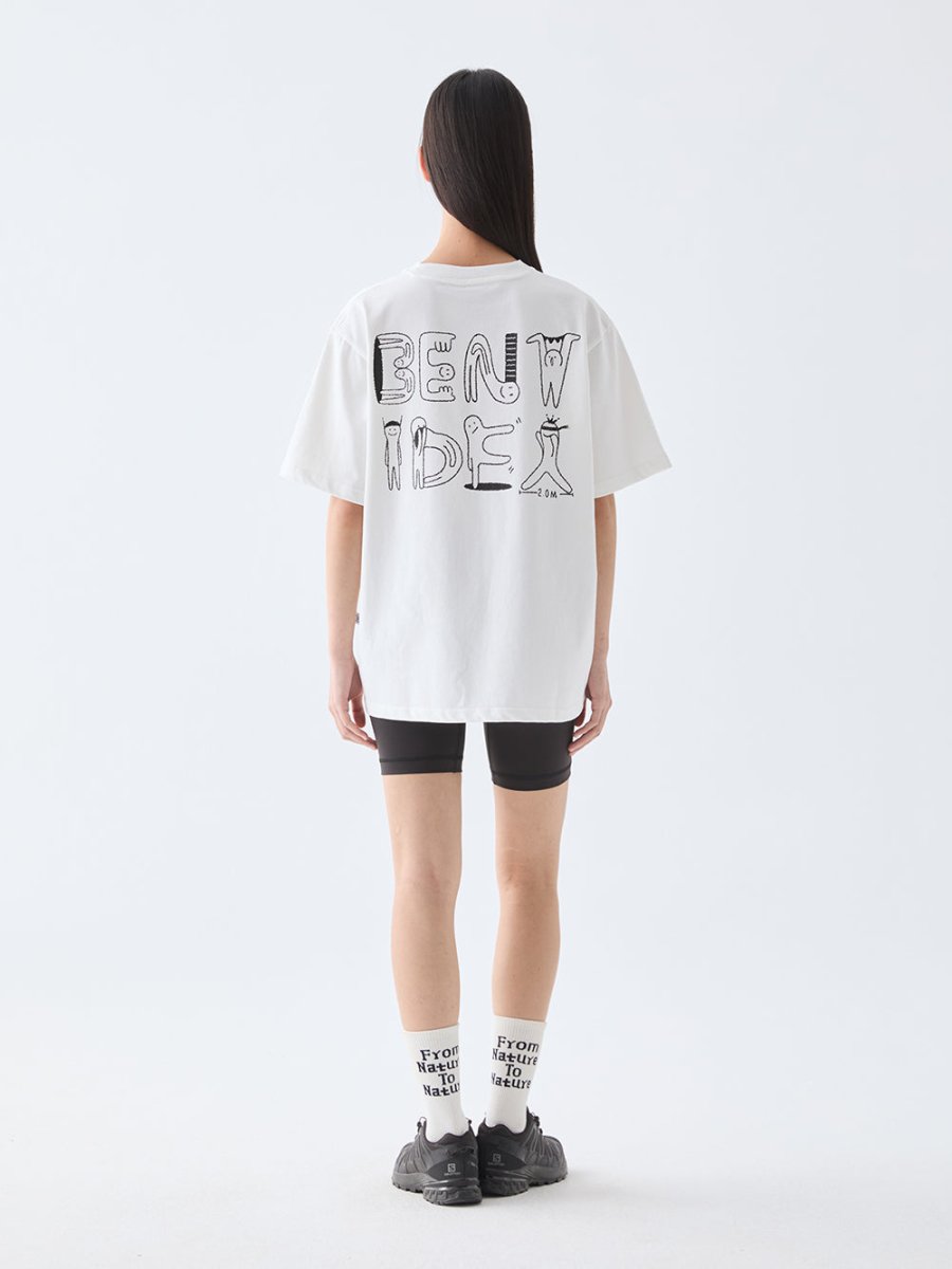 Logo back print T - shirt / バックプリントT N3829 - NNine