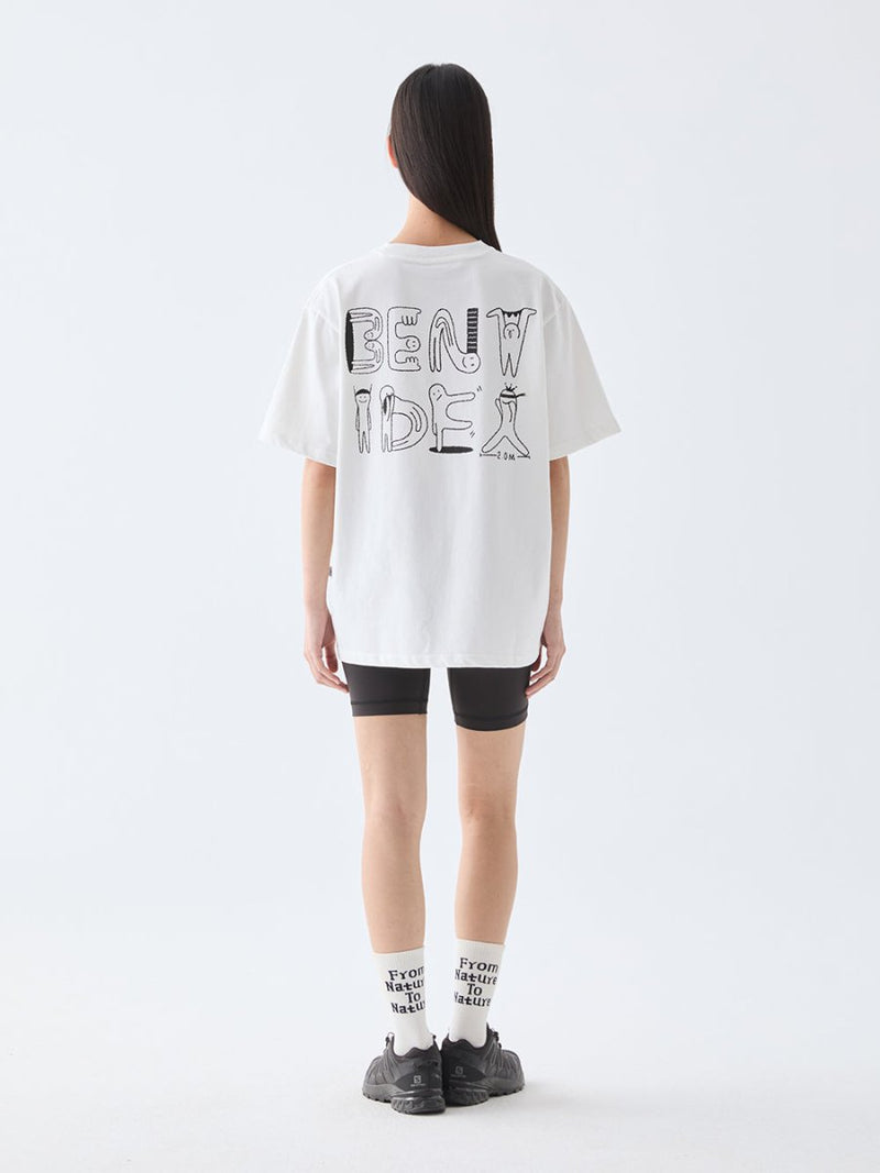 Logo back print T - shirt / バックプリントT N3829 - NNine