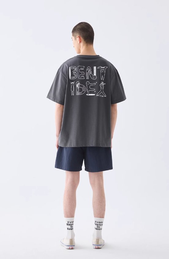 Logo back print T - shirt / バックプリントT N3829 - NNine