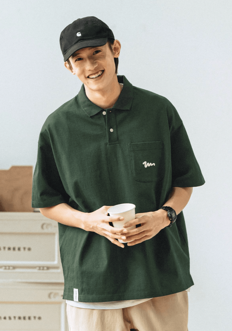 logo pocket polo shirt N5239 - ファッション通販 NNine(ナイン)