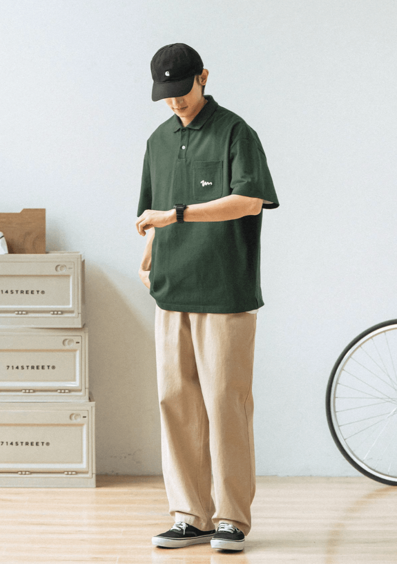 logo pocket polo shirt N5239 - ファッション通販 NNine(ナイン)