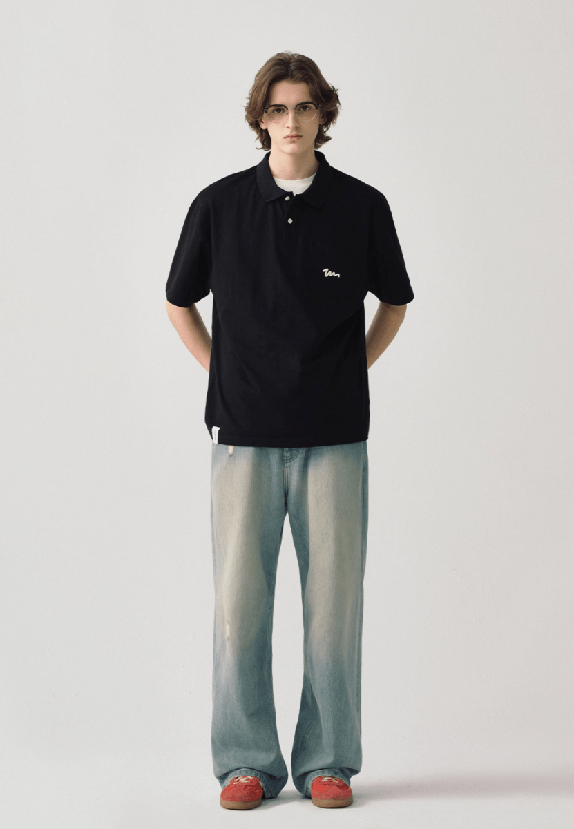 logo pocket polo shirt N5239 - ファッション通販 NNine(ナイン)