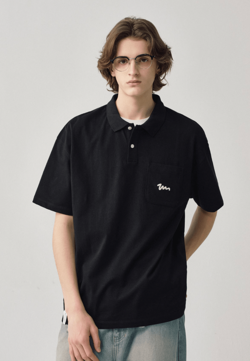 logo pocket polo shirt N5239 - ファッション通販 NNine(ナイン)
