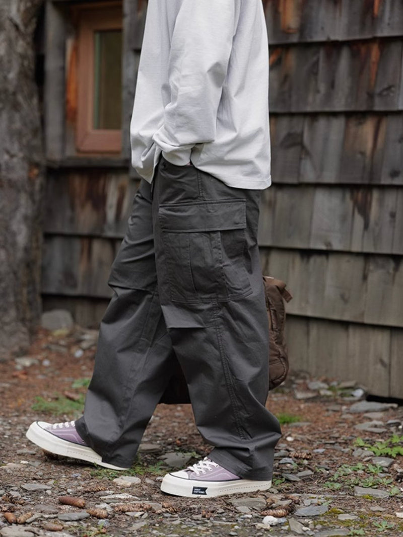 military belt pants 機能性ポケット8口カーゴパンツ N4311 - NNine