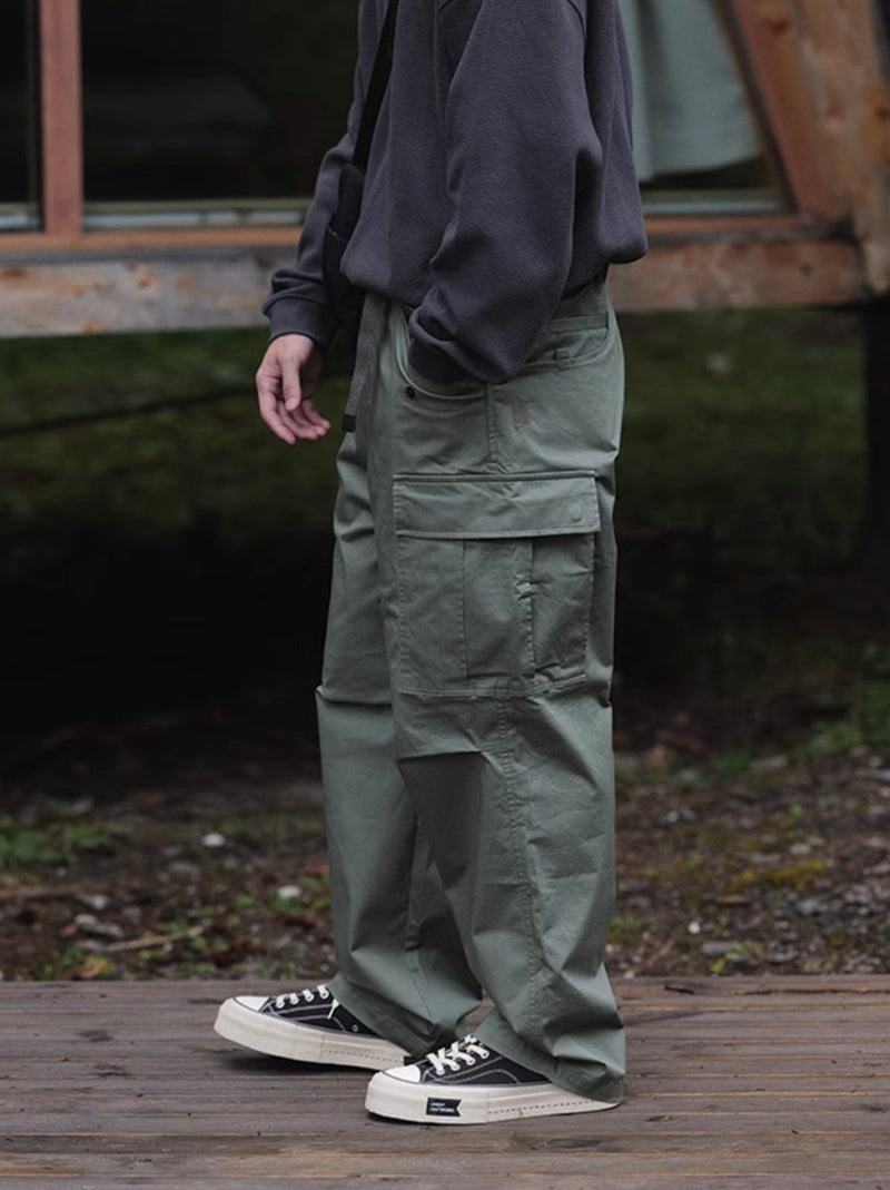 military belt pants 機能性ポケット8口カーゴパンツ N4311 - NNine