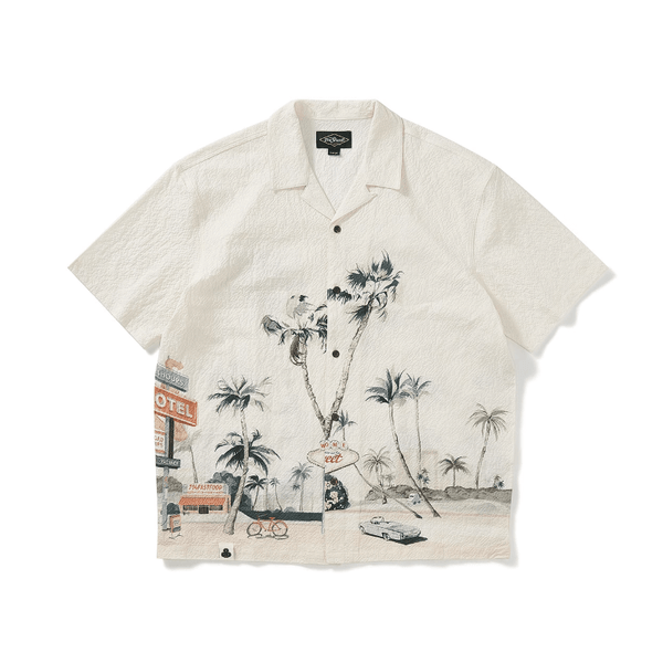 モーテルプリントハワイアンシャツ メンズ レディース シアサッカー｜Motel Print Hawaiian SHIRT N5399 - ファッション通販 NNine(ナイン)