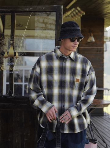 オンブレチェック・ヘビーフランネルシャツ N5642