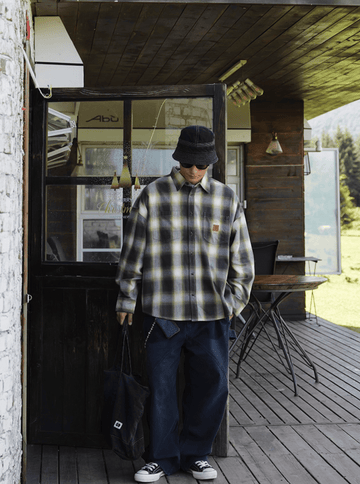 オンブレチェック・ヘビーフランネルシャツ N5642