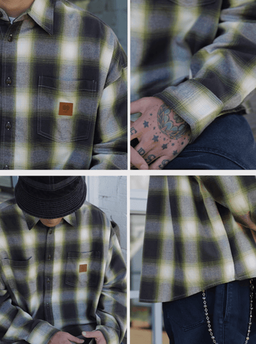 オンブレチェック・ヘビーフランネルシャツ N5642