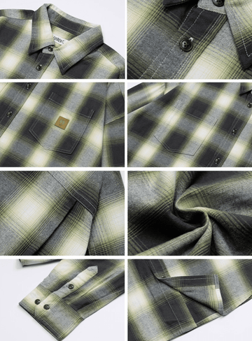 オンブレチェック・ヘビーフランネルシャツ N5642