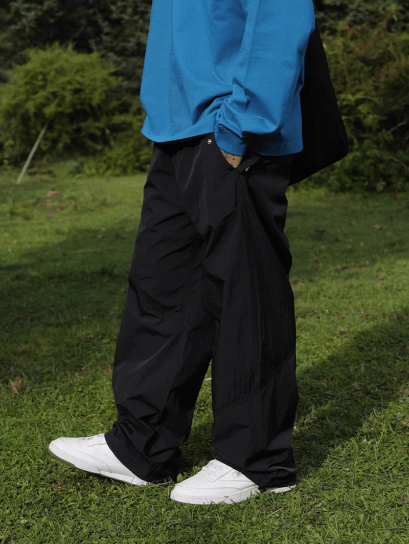 撥水加工・ドローストリングナイロンパンツ N5647 - ファッション通販NNine（ナイン）