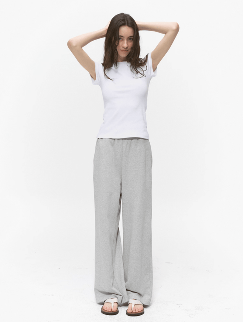 美シルエット・ワイドスウェットパンツ N5663 - ファッション通販NNine（ナイン）