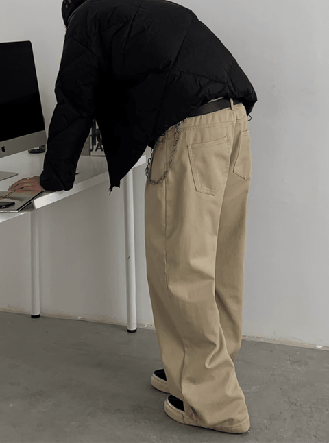 ダブルニー・ワイドチノパンツ  N5664