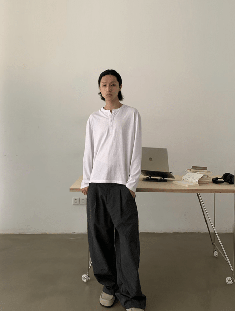 クリンクル加工・チェック柄カーブパンツ N5671 - ファッション通販NNine（ナイン）