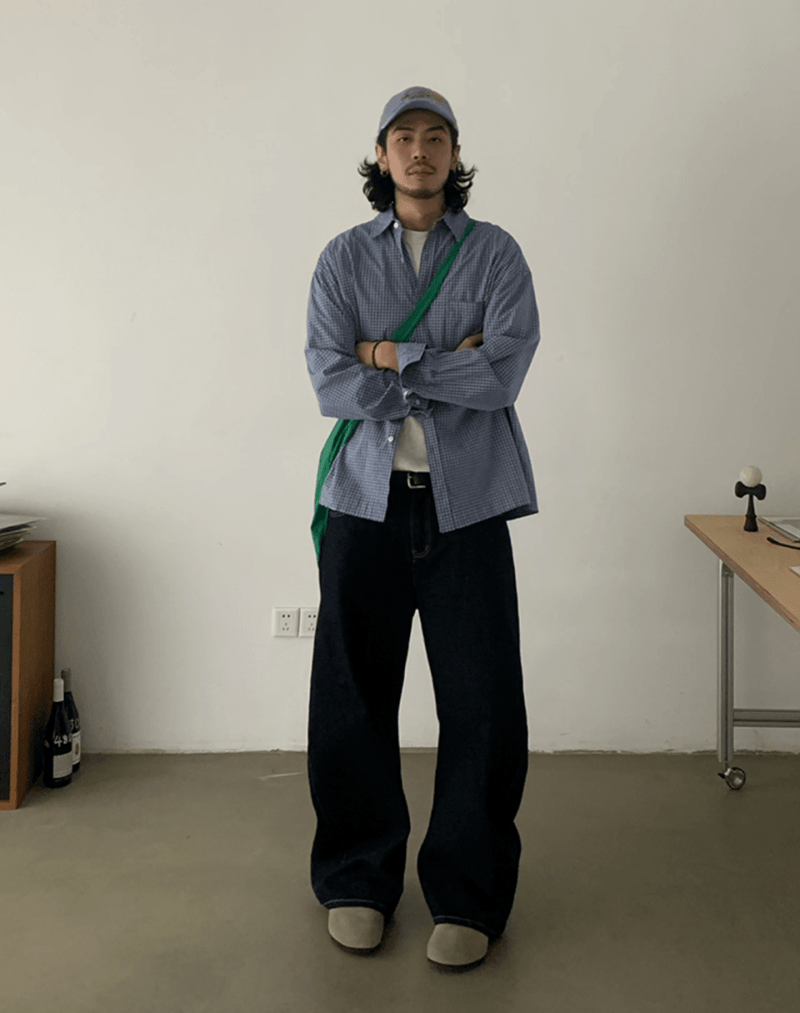 ワークロングスリーブチェックシャツ N5676 - ファッション通販NNine（ナイン）