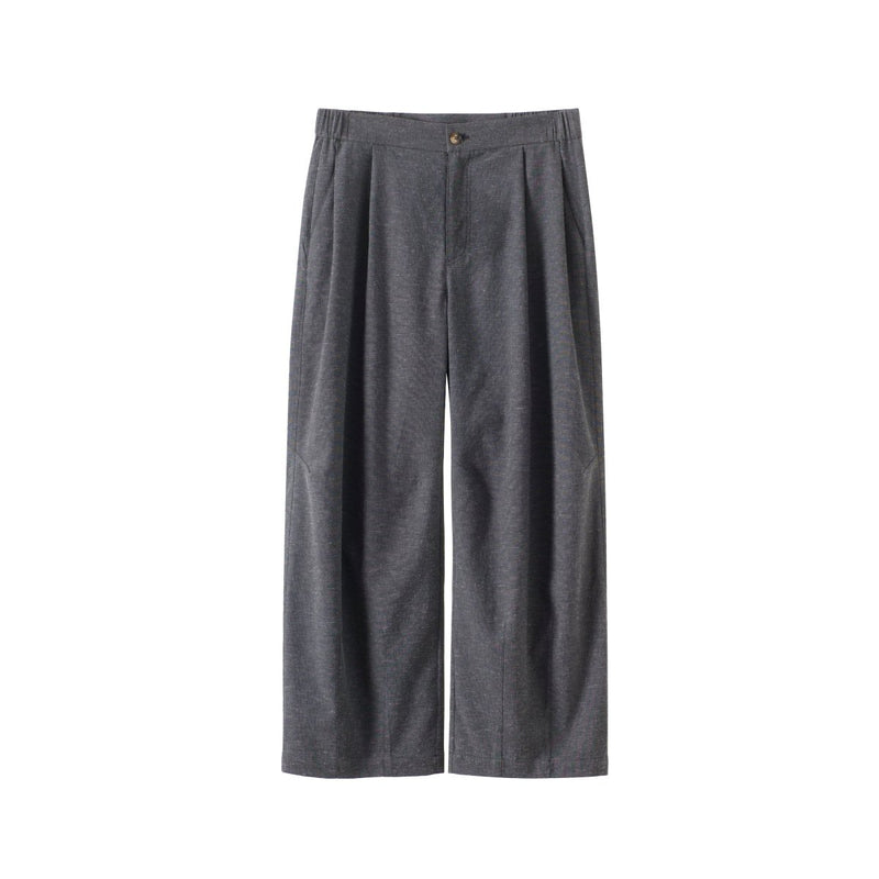 リネンブレンド・ツータックワイドパンツ N5678 - ファッション通販NNine（ナイン）