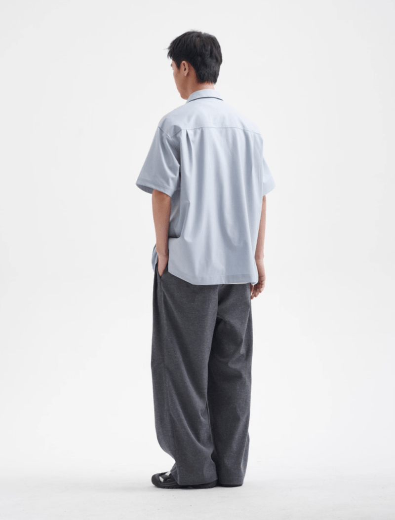 リネンブレンド・ツータックワイドパンツ N5678 - ファッション通販NNine（ナイン）