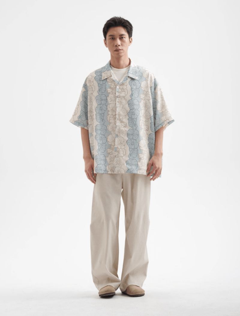 リネンブレンド・ツータックワイドパンツ N5678 - ファッション通販NNine（ナイン）