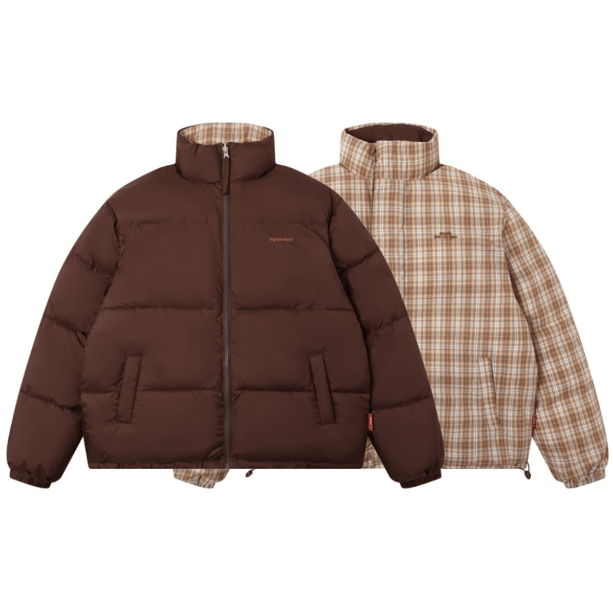 リバーシブル中綿スタンドカラージャケット N6162 - ファッション通販NNine（ナイン）