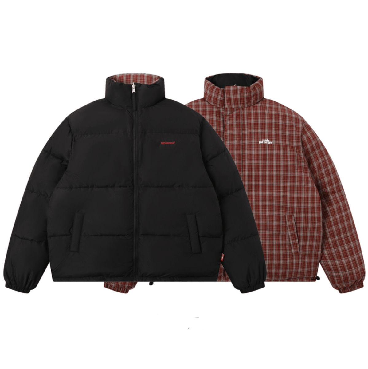 リバーシブル中綿スタンドカラージャケット N6162 - ファッション通販NNine（ナイン）