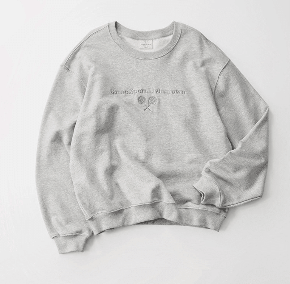 テニス刺繍 ロゴスウェット クルーネック N6457 - ファッション通販NNine（ナイン）