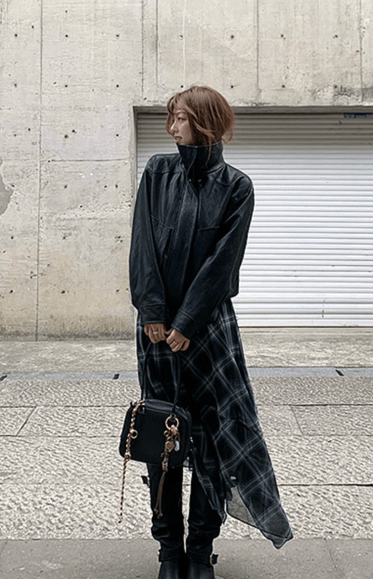 オイルワックス スタンドカラーブルゾン N6717 - ファッション通販NNine（ナイン）