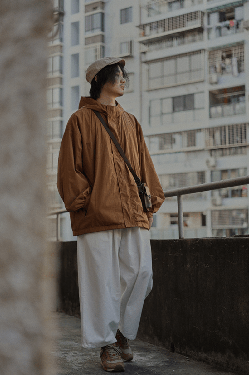 コットン ワイドストレート クロップドワークパンツ N6985 - ファッション通販NNine（ナイン）
