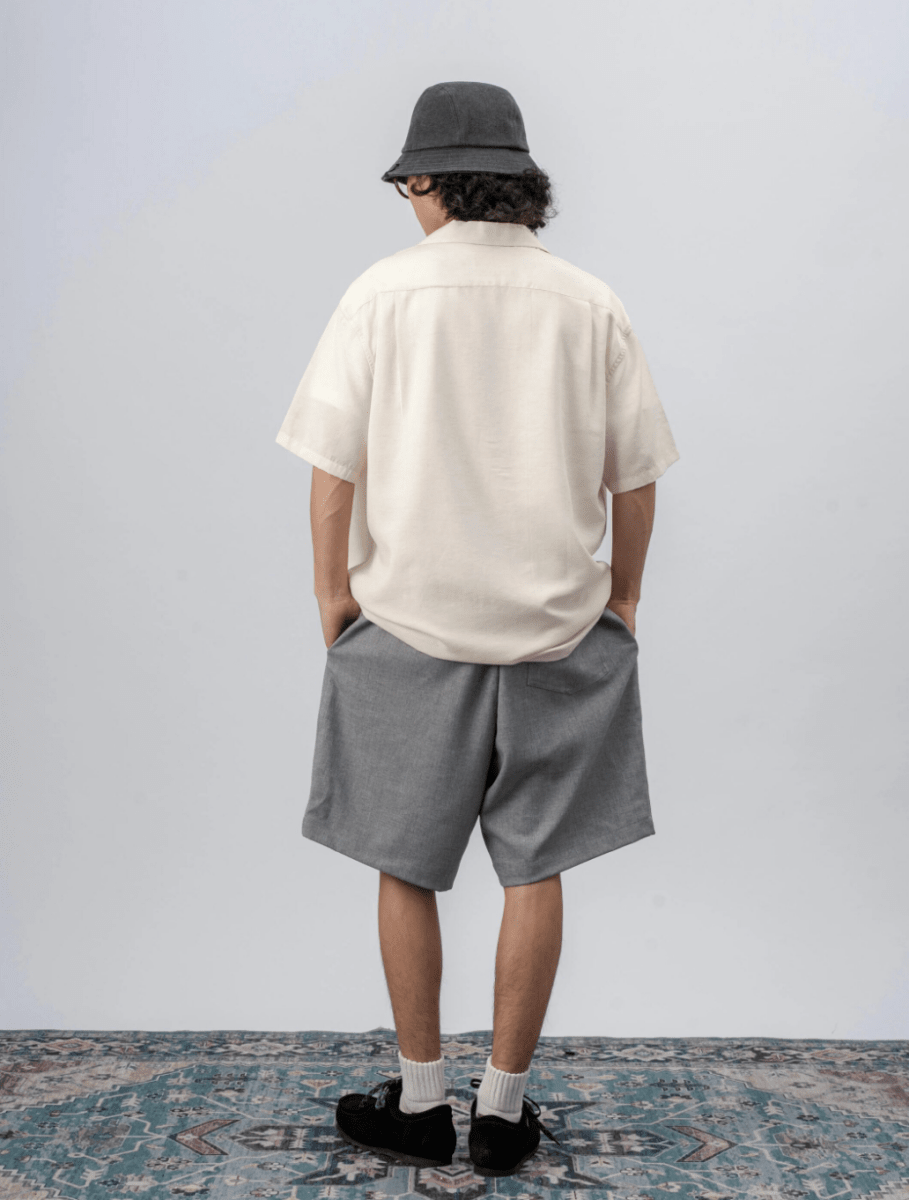 テンセルリネン混 キューバカラー リラックスシャツ N6989 - ファッション通販NNine（ナイン）
